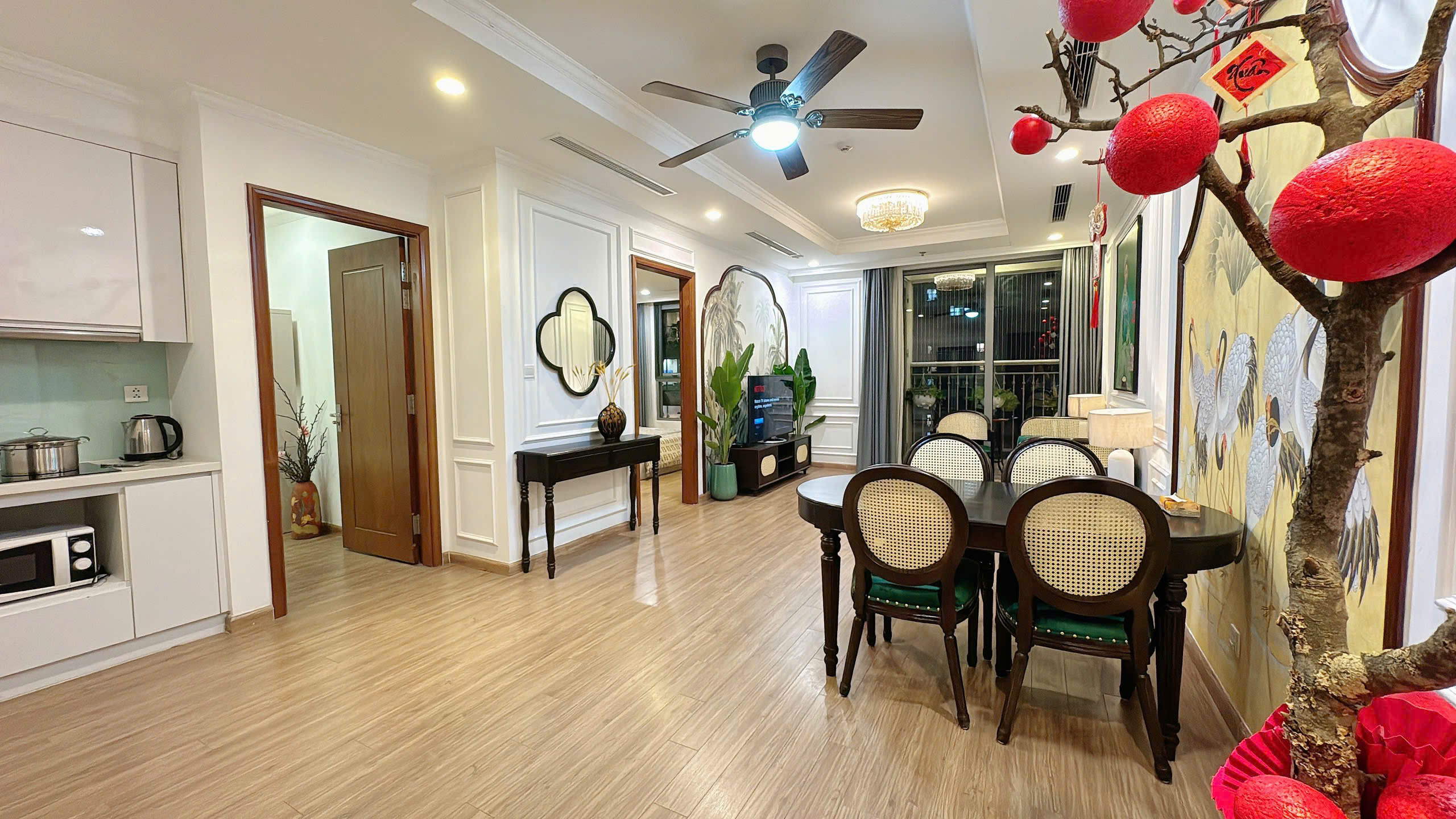 Homestay Times City 2 phòng ngủ cho thuê theo ngày, giờ